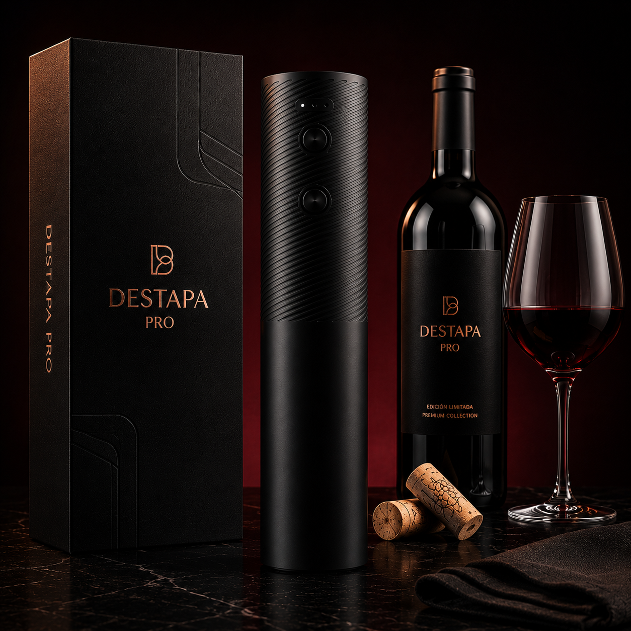 DESTAPA ProCork — Abridor de Vino Eléctrico