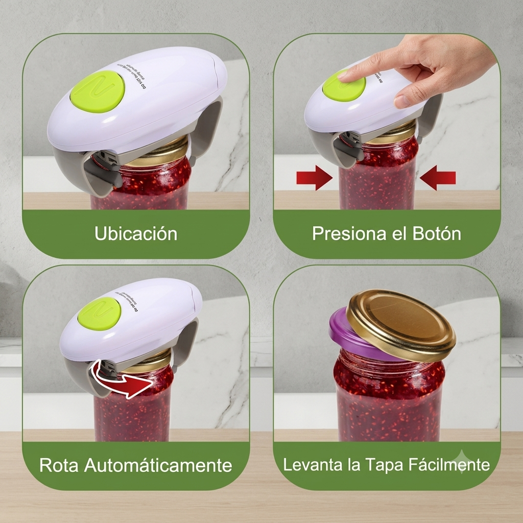 DESTAPA EasyOpen — Abridor Eléctrico de Tarros y Botellas